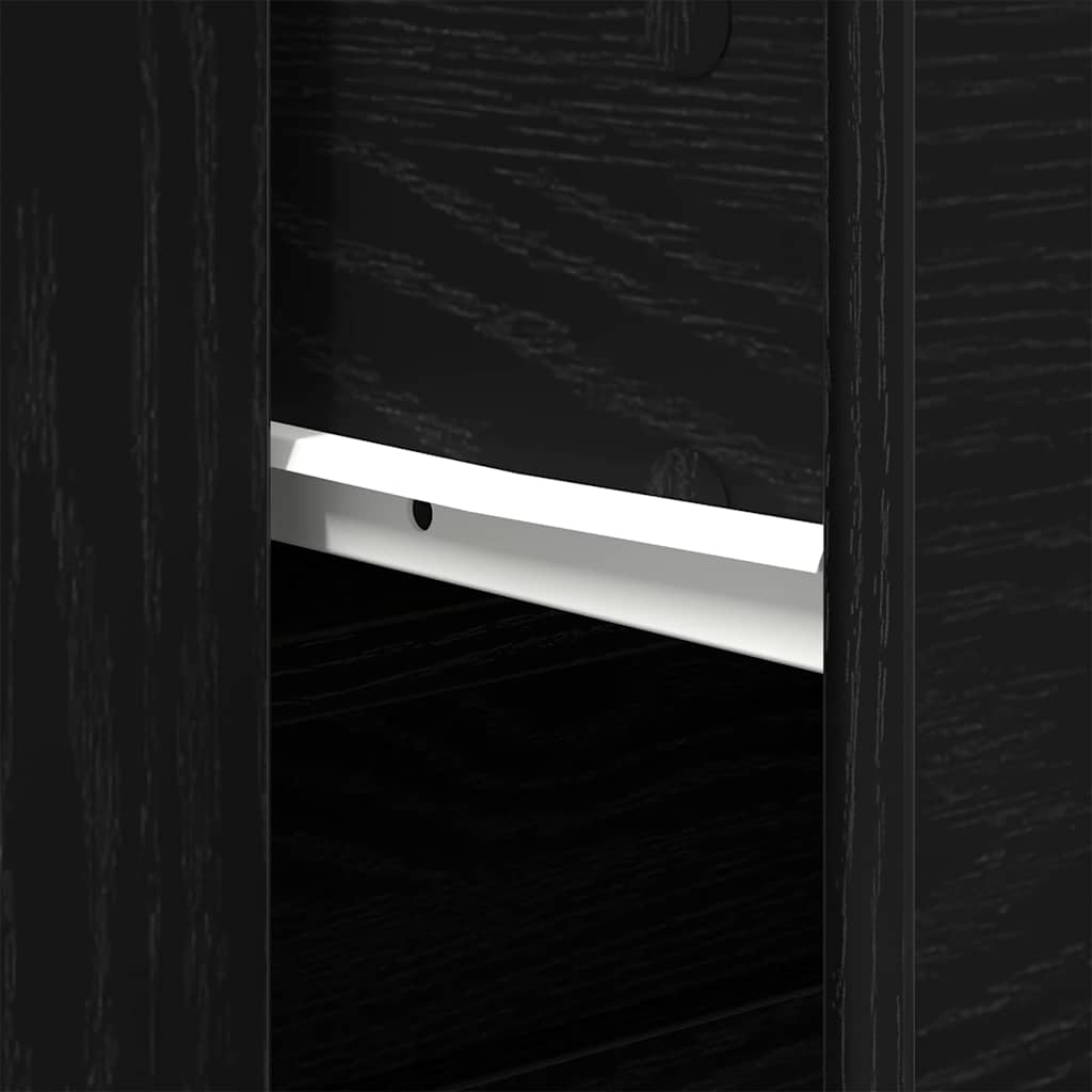 Sideboards 2 Stück Schwarze Eiche Holzwerkstoff